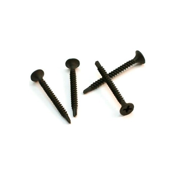 Drywall Screw, #6 x 1-5/8 in, Flat Head Phillips Drive